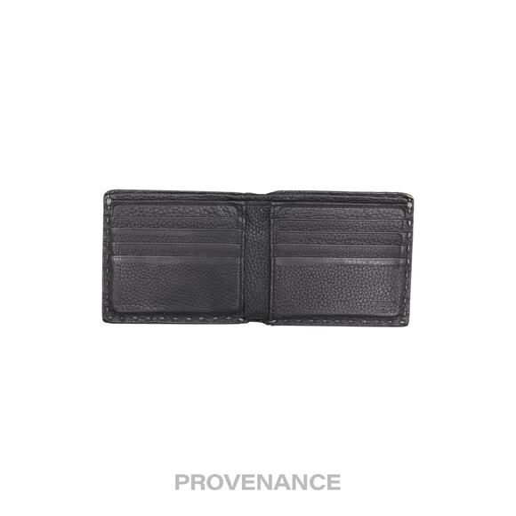 🔴 Fendi Selleria Bifold Wallet - Grey Roman Leather - Picture 5 of 10